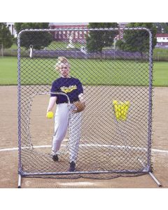 TSPN615 ~ 7' x 7' Protective Softball Screen with Cutout