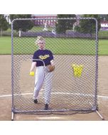 7' x 7' Protective Softball Screen with Cutout